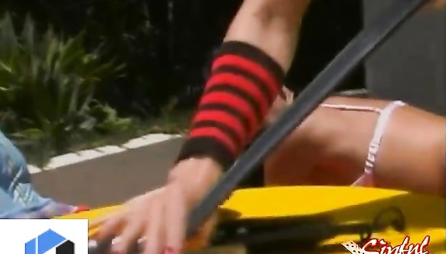 Hot Lesbians Erotic Outdoor Spanking