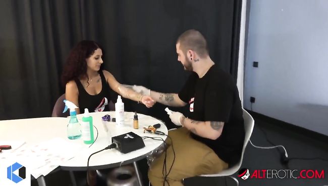 Mara Martinez Gets Tattooed and Fucked by Her Boyfriend