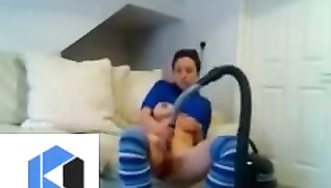 WTF!!  My Shy GF Masturbates With Our Vacuum Cleaner - Amateur Porn Video Leaked