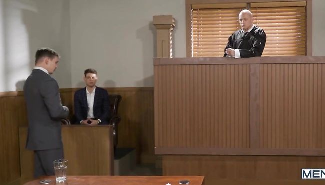 Naughty playboy fucking in court