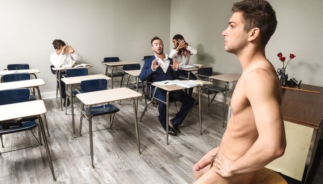 An anatomy class and a series of erotic poses