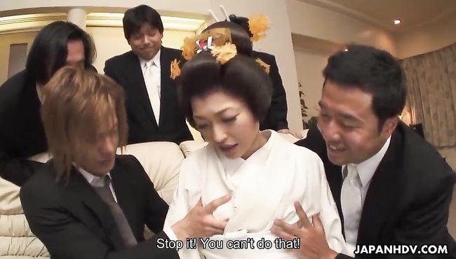 Yui Ayana gets fucked hard by many horny guys