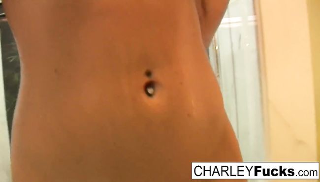 Charley gives you a sexy little shower